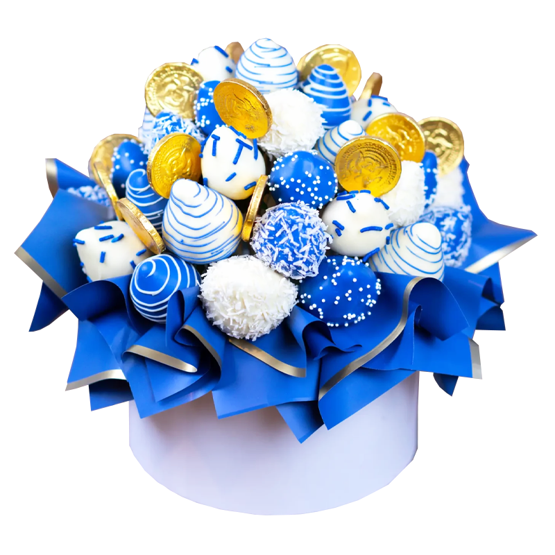 Шляпная коробка Аквамарин